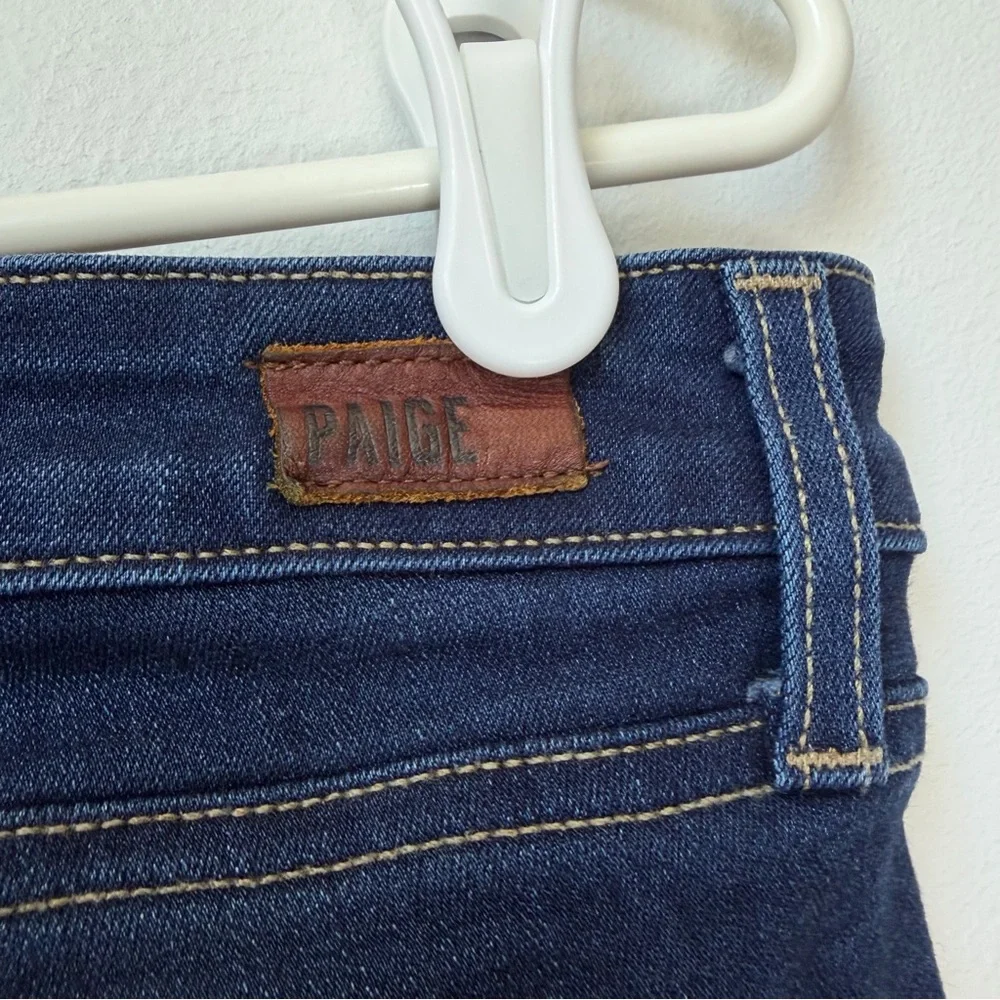 PAIGE Skyline Ankle Peg Stretch Jeans Blue Size 31 - Picture 5 of 7